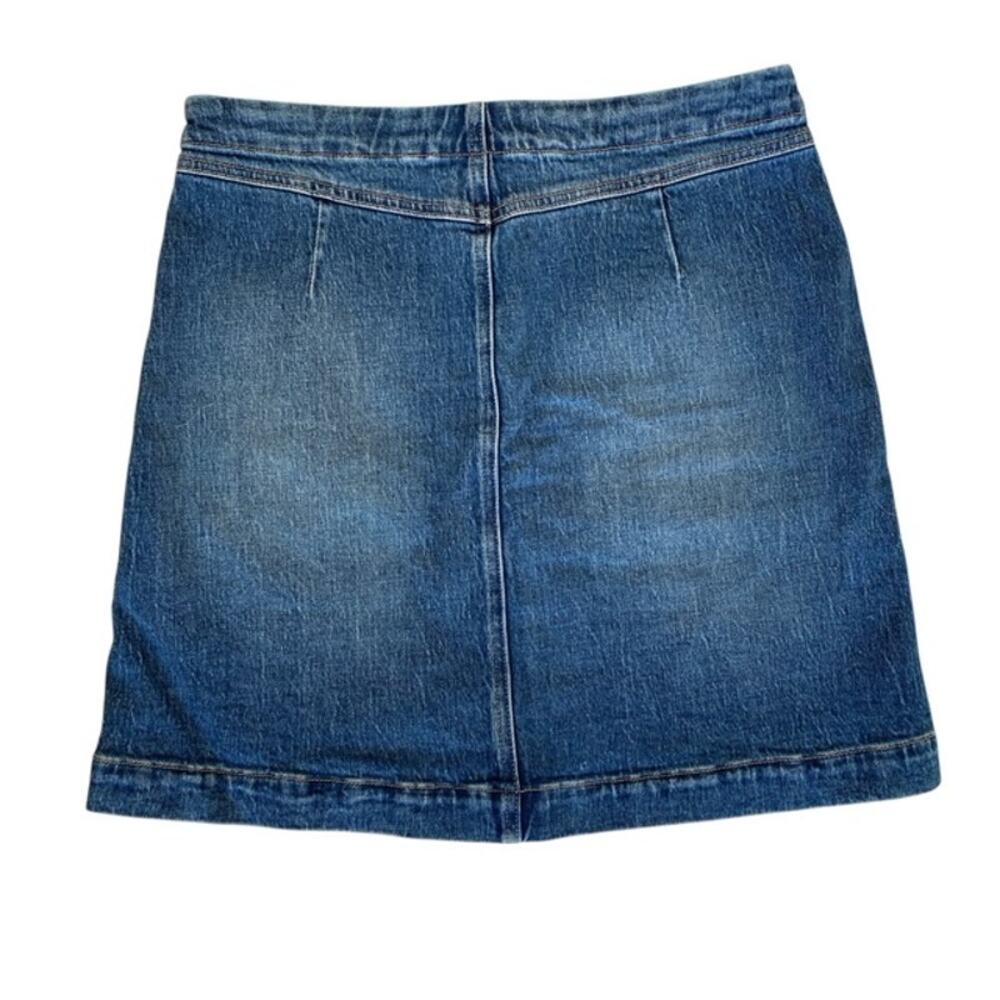 Lucky Brand Button Front Denim Skirt - Jean Skirt - 10 / 30 - Picture 2 of 5